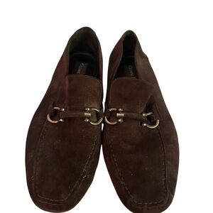 Cesare Paciotti Rich Brown Suede Loafers